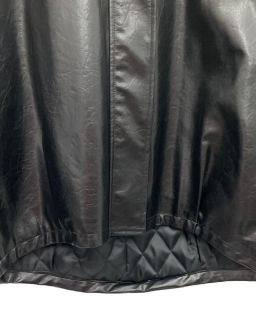 MARW UNITED ARROWS（マルゥ ユナイテッドアローズ）MARW UNITED ARROWS (マルゥ ユナイテッドアローズ) フェイクレザーブルゾン ブラック サイズ:SIZE36の古着・服飾アイテム