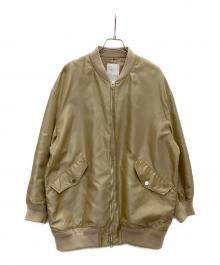 Noble（ノーブル）の古着「MA-1ロングブルゾン 2」｜ベージュ