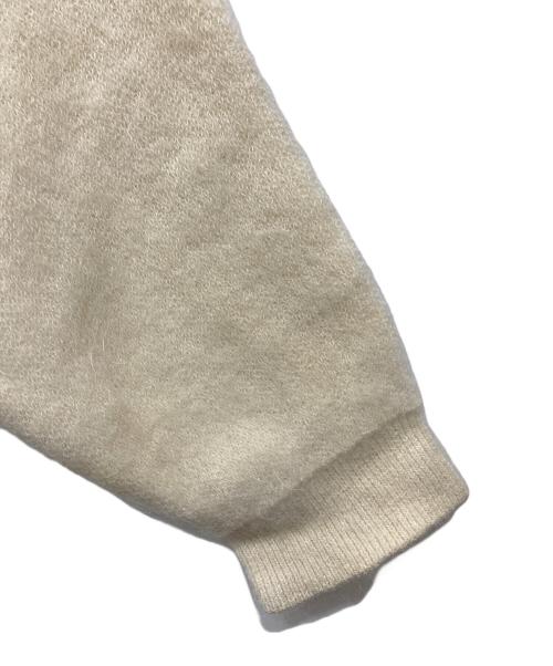 Noble（ノーブル）Noble (ノーブル) モヘヤ接結ロングカーディガン ホワイト サイズ:Freeの古着・服飾アイテム