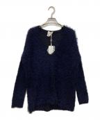 forte forteフォルテ・フォルテ）の古着「Vネックニット」｜ネイビー