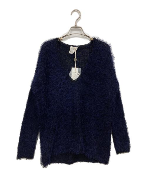 forte forte（フォルテ・フォルテ）forte forte (フォルテ・フォルテ) Vネックニット ネイビー 未使用品の古着・服飾アイテム