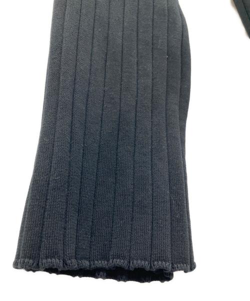 HYKE（ハイク）HYKE (ハイク) リブクルーネックニット ブラック サイズ:SIZE1の古着・服飾アイテム