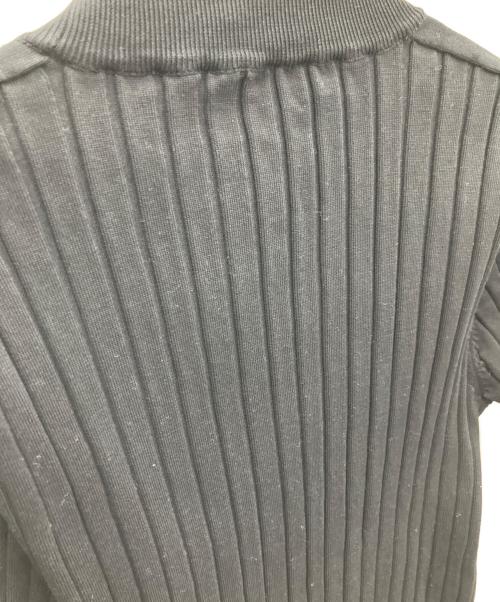 HYKE（ハイク）HYKE (ハイク) リブクルーネックニット ブラック サイズ:SIZE1の古着・服飾アイテム