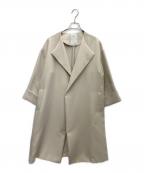 Nobleノーブル）の古着「トリプルクロスガウンコート」｜ベージュ