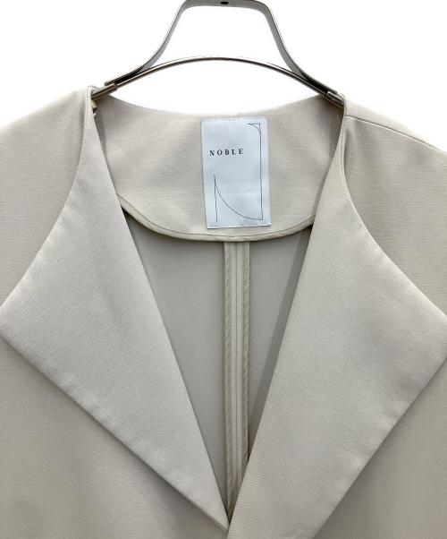 Noble（ノーブル）Noble (ノーブル) トリプルクロスガウンコート ベージュ サイズ:SIZE38の古着・服飾アイテム