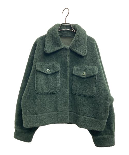 Ameri（アメリ）AMERI (アメリ) OVER SIZE ECO MOUTON COAT グリーン サイズ:記載無しの古着・服飾アイテム