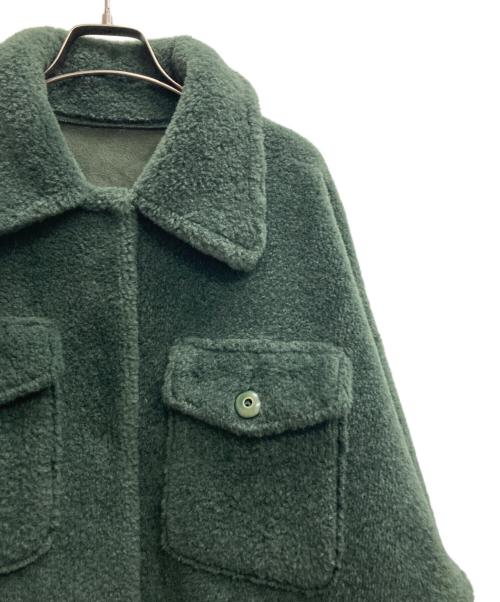 Ameri（アメリ）AMERI (アメリ) OVER SIZE ECO MOUTON COAT グリーン サイズ:記載無しの古着・服飾アイテム