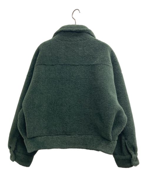 Ameri（アメリ）AMERI (アメリ) OVER SIZE ECO MOUTON COAT グリーン サイズ:記載無しの古着・服飾アイテム