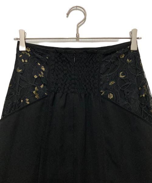 Lily Brown（リリーブラウン）Lily Brown (リリーブラウン) スイッチングレースマーメイドスカート ブラック サイズ:SIZE 0の古着・服飾アイテム