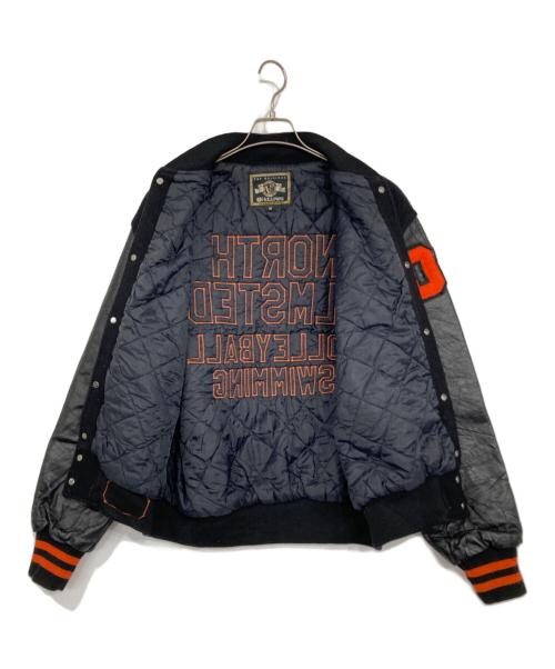 Holloway（ホロウェイ）Holloway (ホロウェイ) 【古着】OLDアームレザースカジャン ブラック サイズ:Mの古着・服飾アイテム