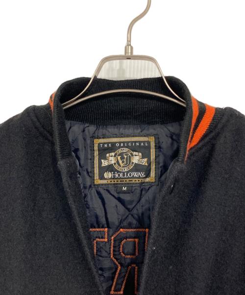 Holloway（ホロウェイ）Holloway (ホロウェイ) 【古着】OLDアームレザースカジャン ブラック サイズ:Mの古着・服飾アイテム