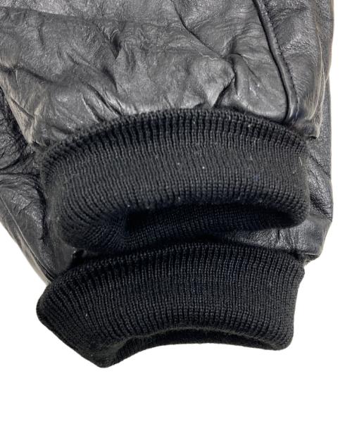 Holloway（ホロウェイ）Holloway (ホロウェイ) 【古着】OLDアームレザースカジャン ブラック サイズ:Mの古着・服飾アイテム