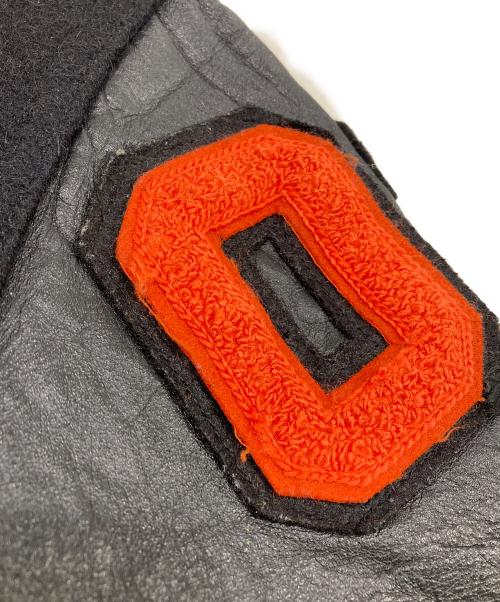 Holloway（ホロウェイ）Holloway (ホロウェイ) 【古着】OLDアームレザースカジャン ブラック サイズ:Mの古着・服飾アイテム