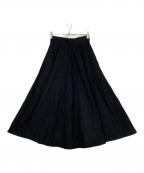 #Newansハッシュニュアンス）の古着「ボリュームフレアスカート」｜ブラック