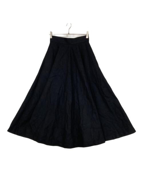 #Newans（ハッシュニュアンス）#Newans (ハッシュニュアンス) ボリュームフレアスカート ブラック サイズ:1の古着・服飾アイテム