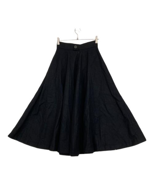 #Newans（ハッシュニュアンス）#Newans (ハッシュニュアンス) ボリュームフレアスカート ブラック サイズ:1の古着・服飾アイテム