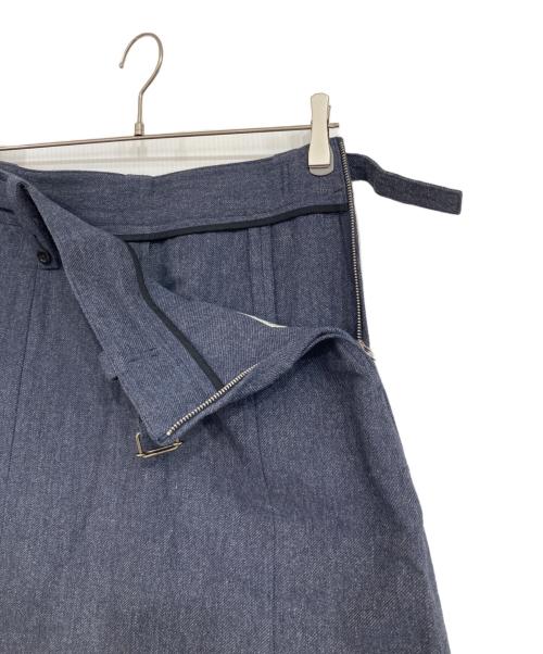 MHL（エムエイチエル）MHL (エムエイチエル) ウール混スカート ネイビー サイズ:3の古着・服飾アイテム