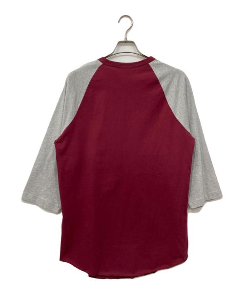 COMME des GARCONS SHIRT（コムデギャルソンシャツ）COMME des GARCONS SHIRT (コムデギャルソンシャツ) ラグランカットソー レッド×グレー サイズ:Lの古着・服飾アイテム