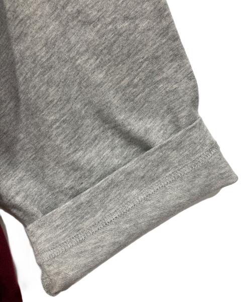 COMME des GARCONS SHIRT（コムデギャルソンシャツ）COMME des GARCONS SHIRT (コムデギャルソンシャツ) ラグランカットソー レッド×グレー サイズ:Lの古着・服飾アイテム