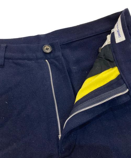COMME des GARCONS SHIRT（コムデギャルソンシャツ）COMME des GARCONS SHIRT (コムデギャルソンシャツ) ウールパンツ　フランス製　W18123 ネイビー サイズ:Mの古着・服飾アイテム