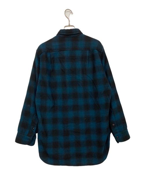 PENDLETON（ペンドルトン）PENDLETON (ペンドルトン) 50s チェックシャツ ネイビー×ブラック サイズ:15の古着・服飾アイテム