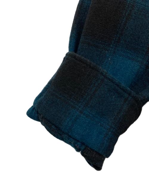 PENDLETON（ペンドルトン）PENDLETON (ペンドルトン) 50s チェックシャツ ネイビー×ブラック サイズ:15の古着・服飾アイテム