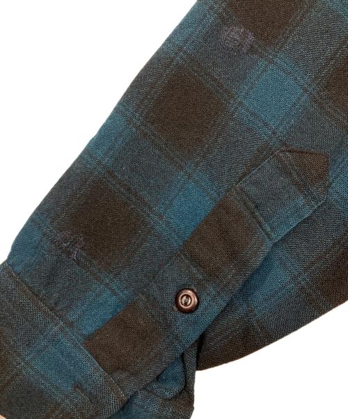 PENDLETON（ペンドルトン）PENDLETON (ペンドルトン) 50s チェックシャツ ネイビー×ブラック サイズ:15の古着・服飾アイテム