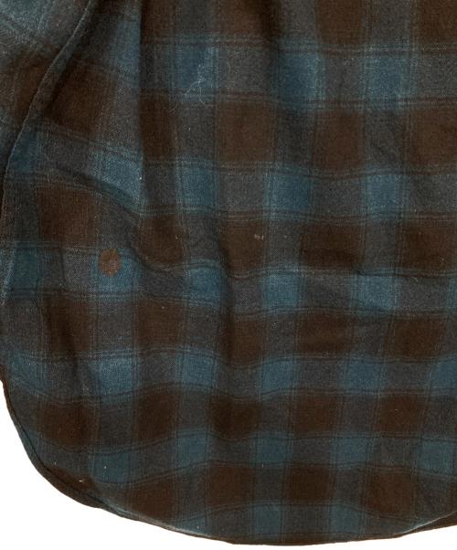 PENDLETON（ペンドルトン）PENDLETON (ペンドルトン) 50s チェックシャツ ネイビー×ブラック サイズ:15の古着・服飾アイテム