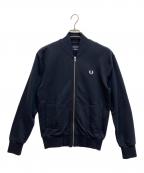 FRED PERRYフレッドペリー）の古着「Loopack Bomber Neck Jacket」｜ネイビー