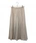 YLEVE (イレーヴ) ウールボイル プリーツスカート ベージュ サイズ:SIZE 0：5000円
