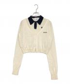 MARY QUANT×Lily Brownマリークヮント×リリーブラウン）の古着「ニットアンサンブル」｜アイボリー