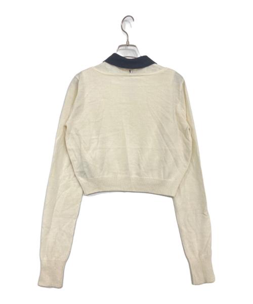MARY QUANT（マリークヮント）MARY QUANT (マリークヮント) Lily Brown (リリーブラウン) ニットアンサンブル アイボリー サイズ:Fの古着・服飾アイテム