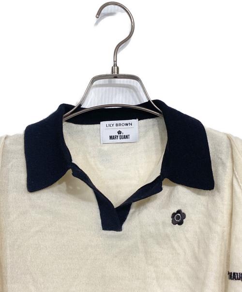 MARY QUANT（マリークヮント）MARY QUANT (マリークヮント) Lily Brown (リリーブラウン) ニットアンサンブル アイボリー サイズ:Fの古着・服飾アイテム