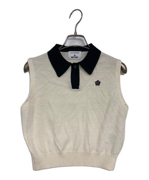 MARY QUANT（マリークヮント）MARY QUANT (マリークヮント) Lily Brown (リリーブラウン) ニットアンサンブル アイボリー サイズ:Fの古着・服飾アイテム