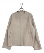23区ニジュウサンク）の古着「ウールリバーショートブルゾン」｜アイボリー