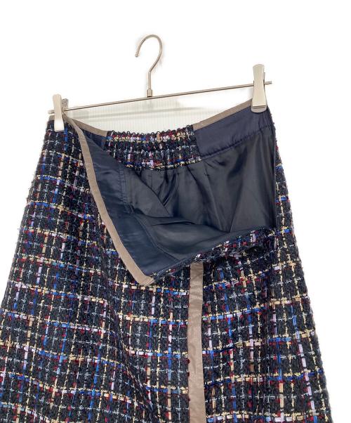 any Sis（エニィスィス）any SiS (エニィスィス) ビットポイントツイーディスカート ネイビー サイズ:3の古着・服飾アイテム