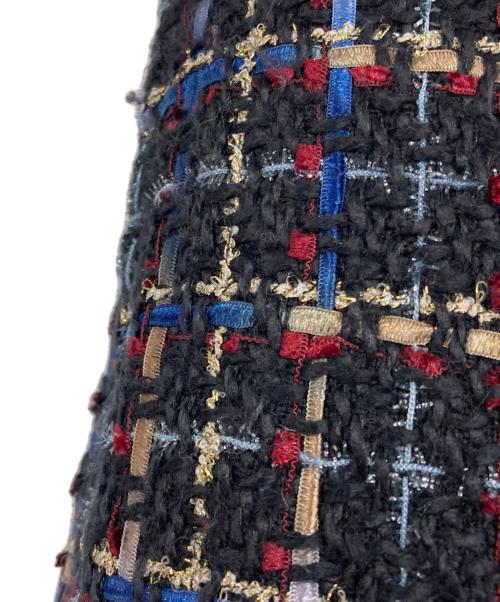 any Sis（エニィスィス）any SiS (エニィスィス) ビットポイントツイーディスカート ネイビー サイズ:3の古着・服飾アイテム