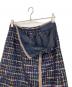 中古・古着 any SiS (エニィスィス) ビットポイントツイーディスカート ネイビー サイズ:3：6000円