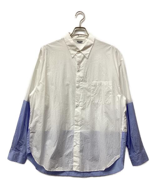 WELCOME-RAIN（ウェルカムレイン）WELCOME-RAIN (ウェルカムレイン) SWITCHING SHIRT ホワイト サイズ:2の古着・服飾アイテム