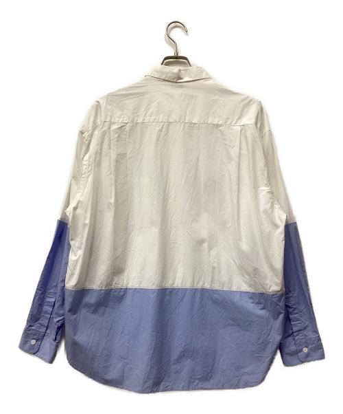WELCOME-RAIN（ウェルカムレイン）WELCOME-RAIN (ウェルカムレイン) SWITCHING SHIRT ホワイト サイズ:2の古着・服飾アイテム