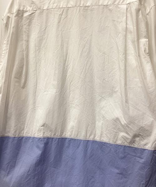 WELCOME-RAIN（ウェルカムレイン）WELCOME-RAIN (ウェルカムレイン) SWITCHING SHIRT ホワイト サイズ:2の古着・服飾アイテム