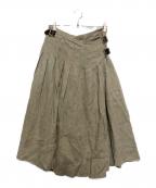 O'NEIL OF DUBLINオニールオブダブリン）の古着「リネンラップスカート」｜ベージュ