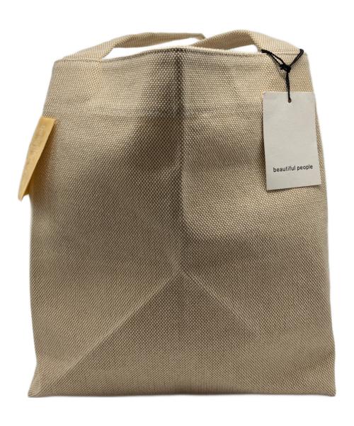 beautiful people（ビューティフルピープル）beautiful people (ビューティフルピープル) double pressed tote bag イエローの古着・服飾アイテム