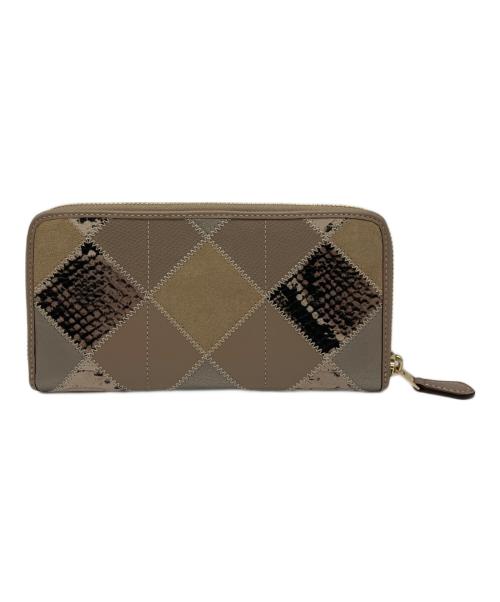 COACH（コーチ）COACH (コーチ) ラウンドファスナー財布 ベージュの古着・服飾アイテム