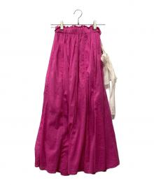 forte forte（フォルテ・フォルテ）の古着「コットンシルクスカート」｜ピンク