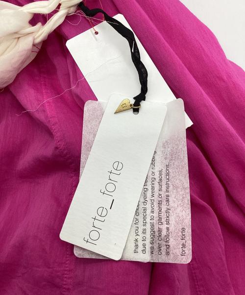 forte forte（フォルテ・フォルテ）forte forte (フォルテ・フォルテ) コットンシルクスカート ピンク サイズ:Freeの古着・服飾アイテム