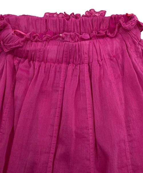 forte forte（フォルテ・フォルテ）forte forte (フォルテ・フォルテ) コットンシルクスカート ピンク サイズ:Freeの古着・服飾アイテム