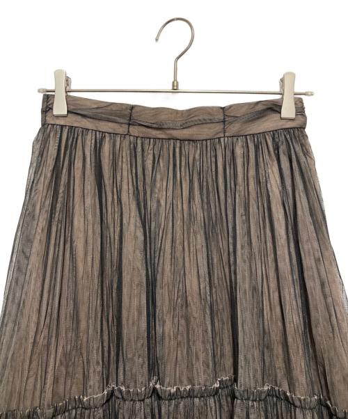 HER LIP TO（ハーリップトゥ）Her lip to (ハーリップトゥ) Double Bow Tiered Tulle Skirt ブラック サイズ:Mの古着・服飾アイテム