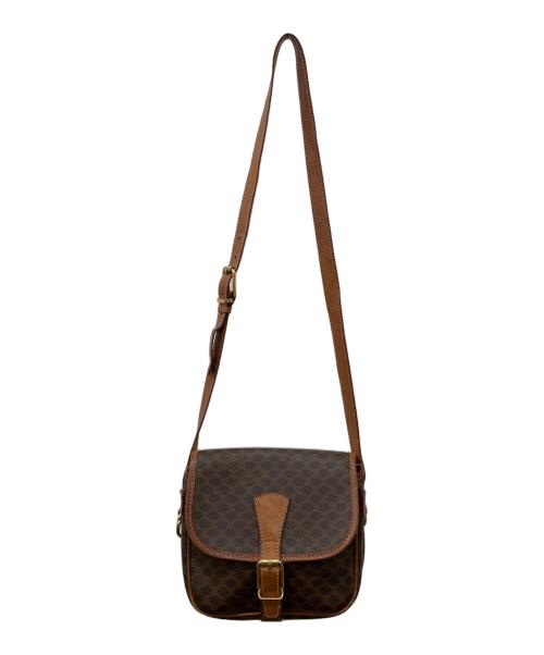 CELINE（セリーヌ）CELINE (セリーヌ) マカダム柄ショルダーバッグ ブラウンの古着・服飾アイテム
