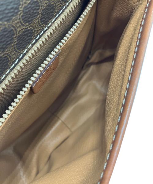 CELINE（セリーヌ）CELINE (セリーヌ) マカダム柄ショルダーバッグ ブラウンの古着・服飾アイテム